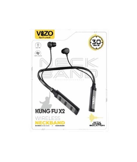 Vizo Kung Fu X2 Wireless Bluetooth Neckband – HD Stereo Sound & Long Battery Backup